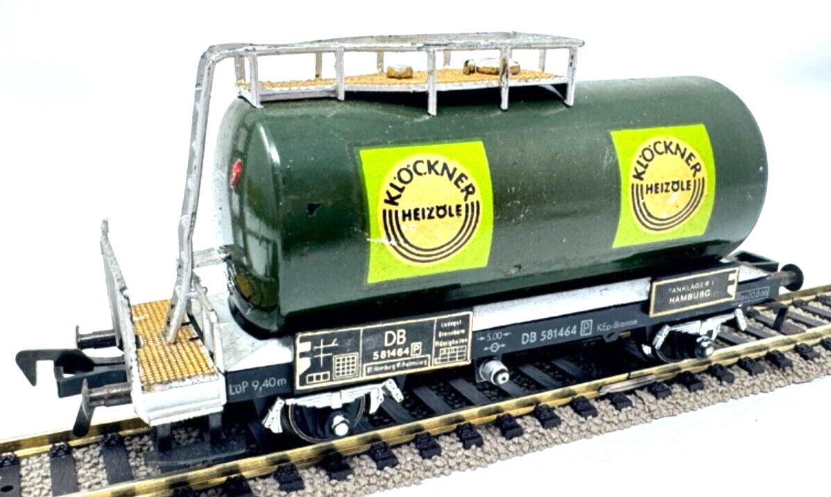 Fleischmann Kesselwagen Tankwagen Heizöl Klöckner 581464 Tanklager 1 H0 HO 1:87